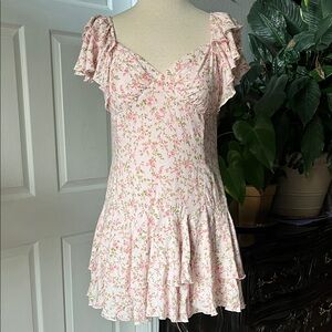 Altar'd State Pink Floral Dress